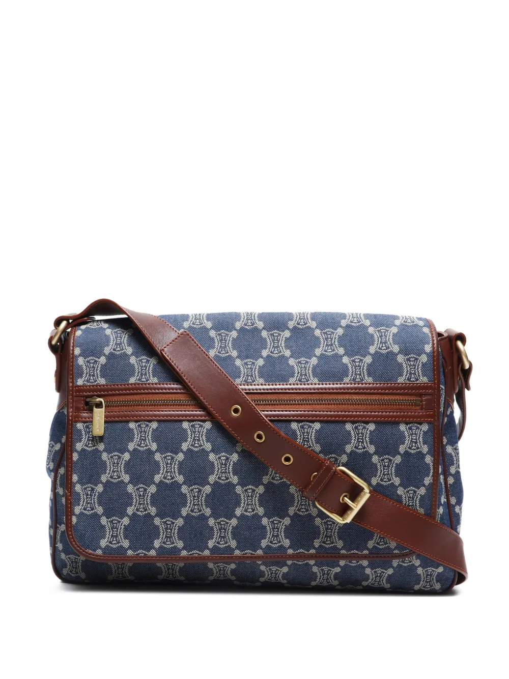 Céline Pre-Owned 1990-2000 Macadam denim shoulder bag | Blue | Image 1