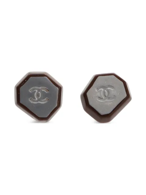 CHANEL Pre-Owned 1990 CC Mark earrings