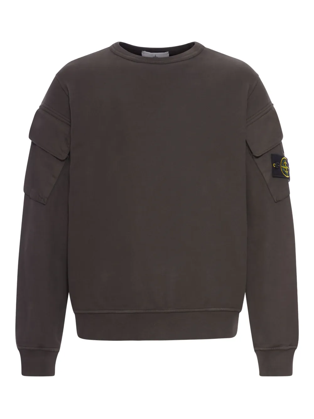 Stone Island 6100008 sweater met zakdetail Bruin