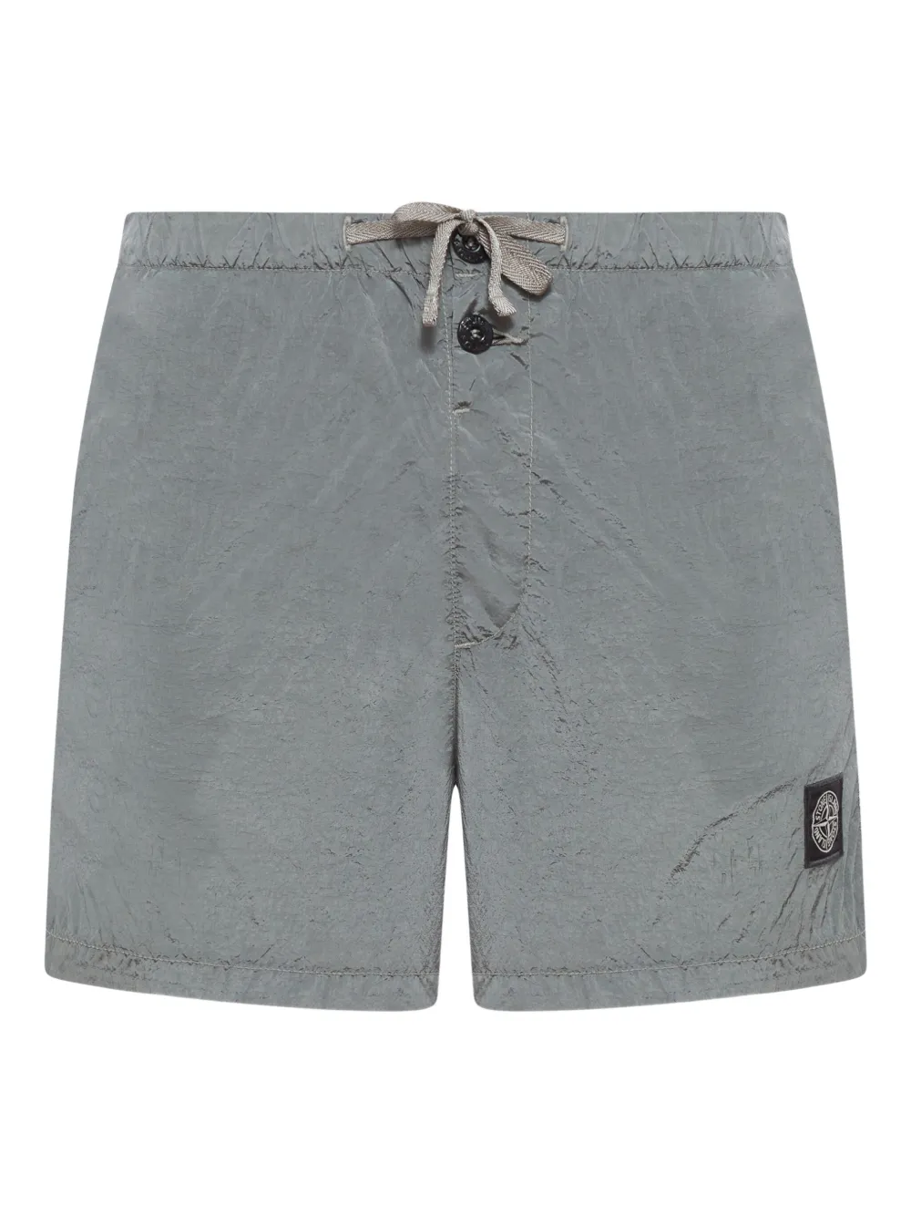 Stone Island Zwembroek met Compass-logopatch Grijs