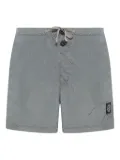 Stone Island Compass logo-patch swim shorts - Grey
