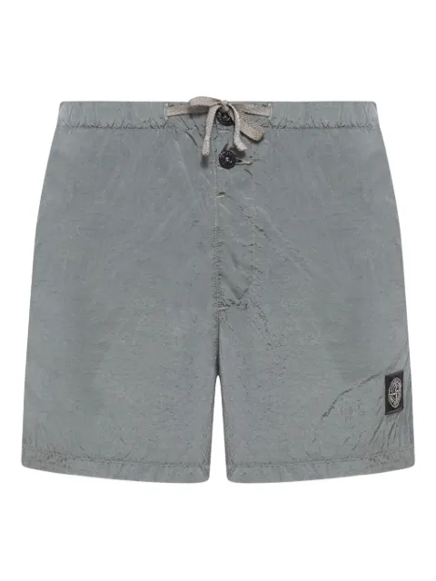 Stone Island Compass logo-patch swim shorts