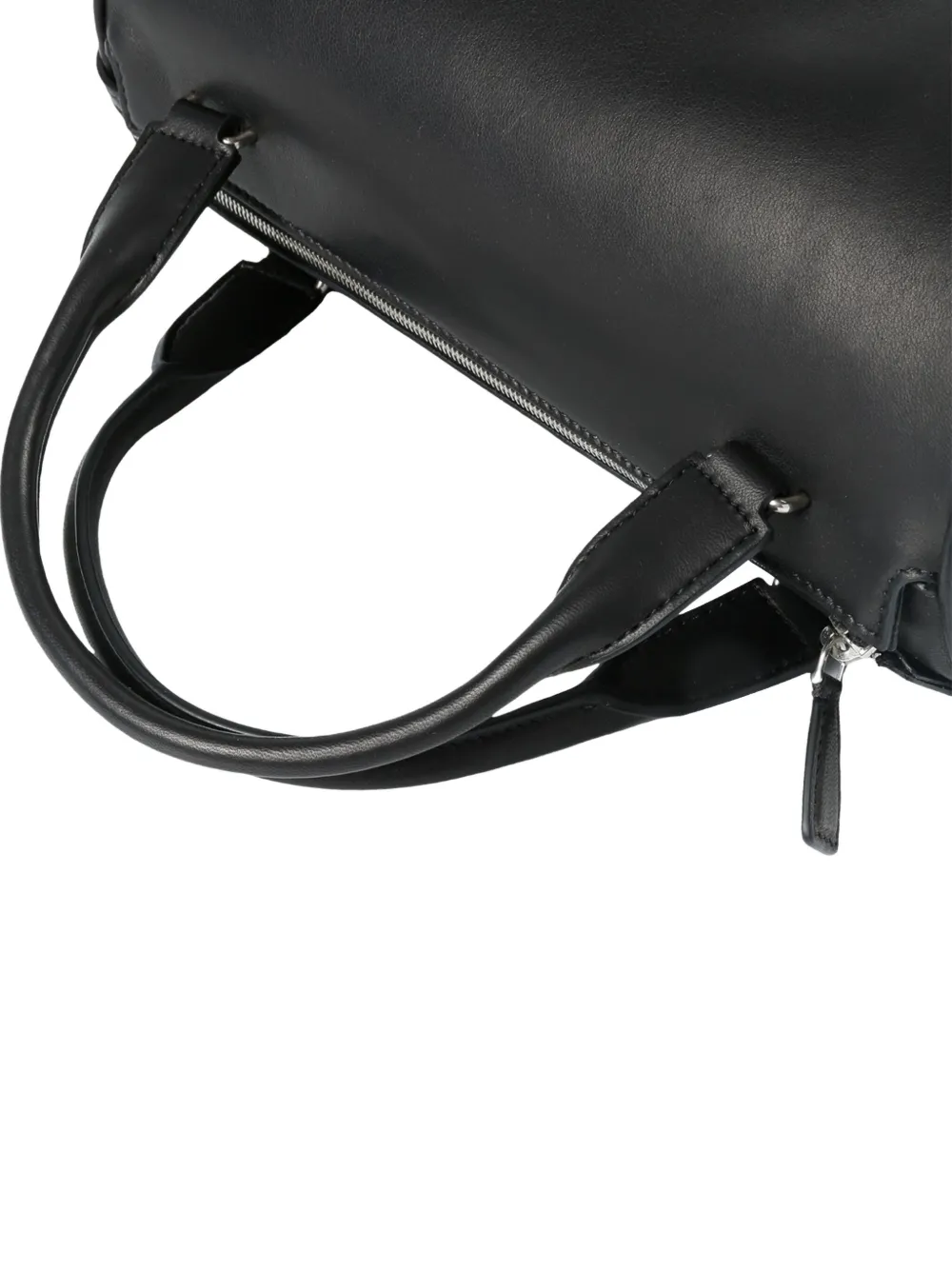 The Row cylindrical leather bag Zwart