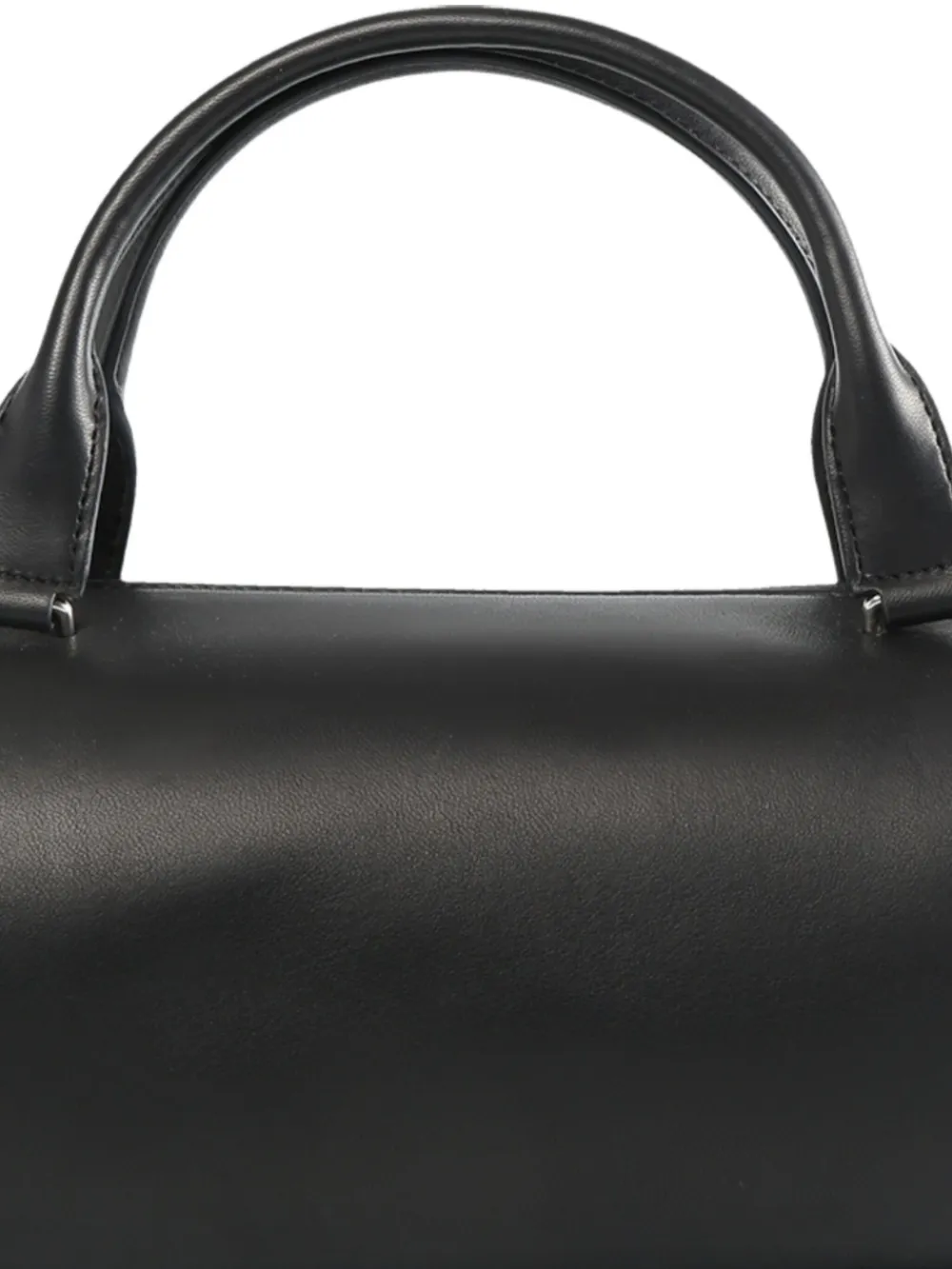 The Row cylindrical leather bag Zwart