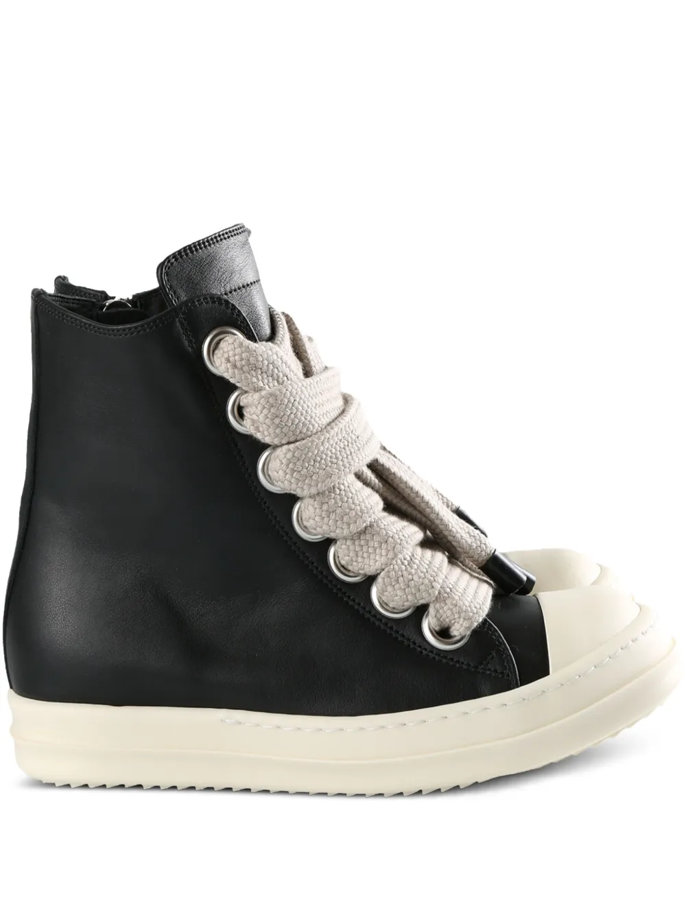 Rick Owens leather high-top sneakers | Black | Image 1