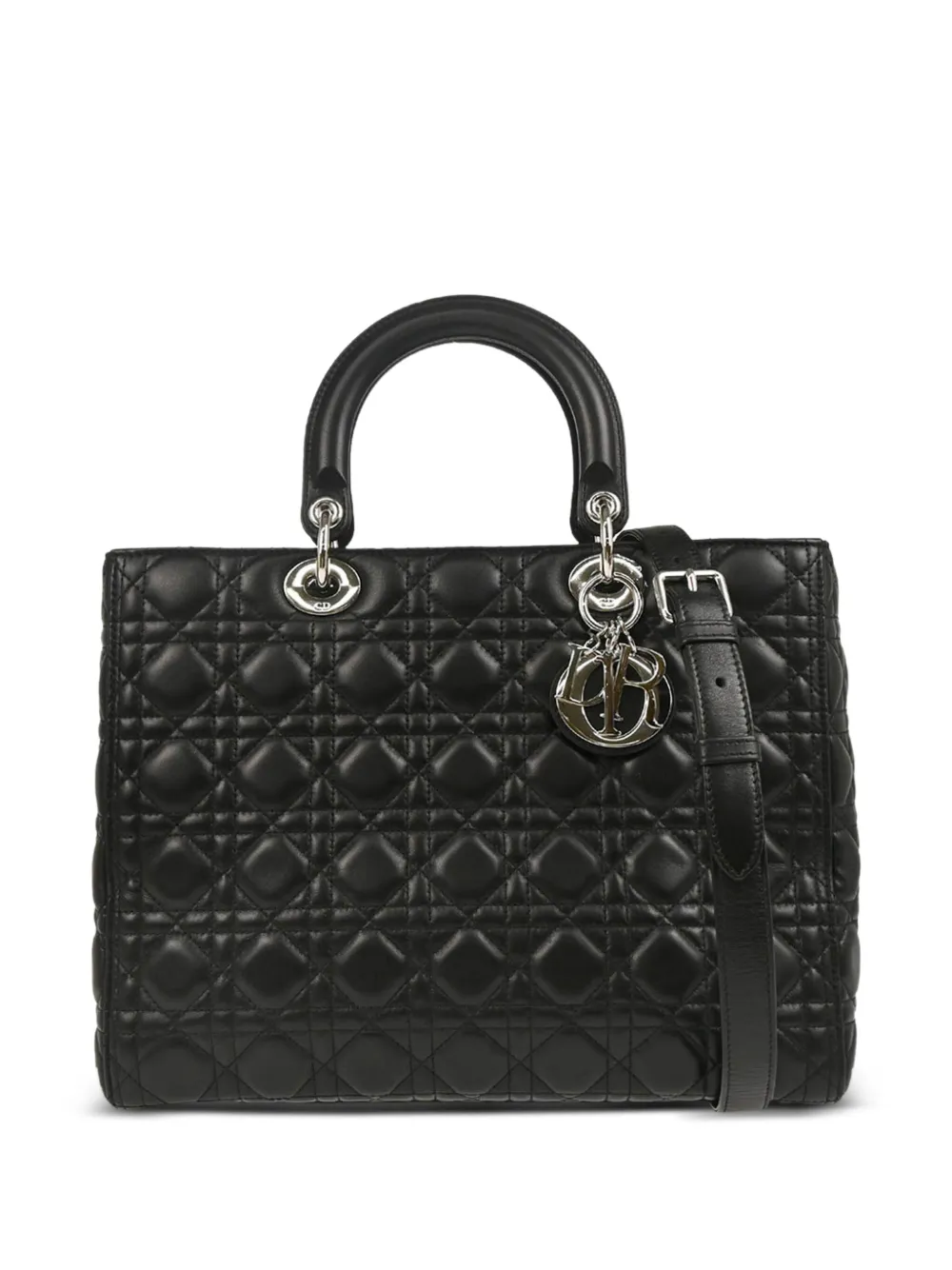 Christian Dior Pre-Owned 2017 レディ ディオール ハンドバッグ - ブラック Christian Dior Pre-Owned 2017 レディ ディオール ハンドバッグ - ブラック