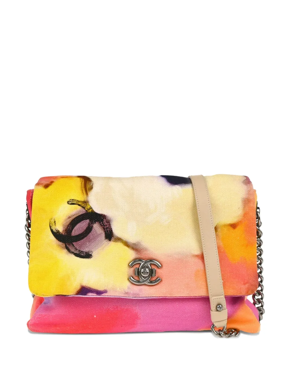 CHANEL Pre-Owned 2015 フローラル ショルダーバッグ - レッド CHANEL Pre-Owned 2015 フローラル ショルダーバッグ - レッド