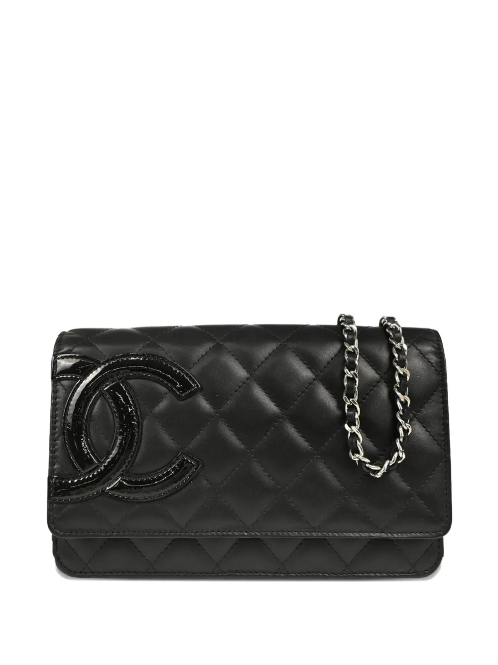 CHANEL Pre-Owned 2010s カンボン ライン クラッチバッグ - ブラック CHANEL Pre-Owned 2010s カンボン ライン クラッチバッグ - ブラック