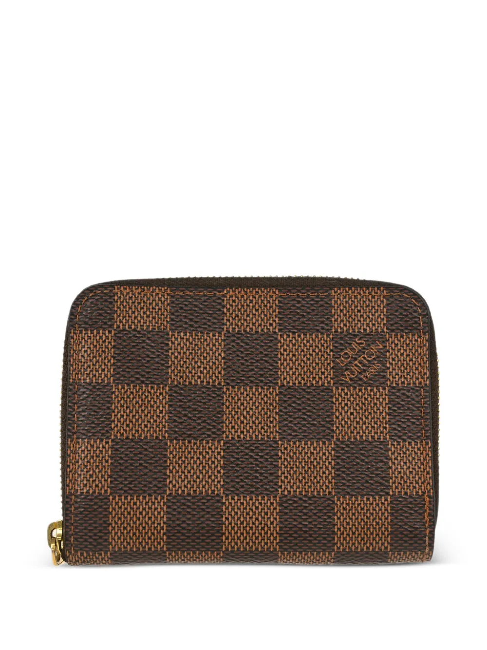 Louis Vuitton Pre-Owned 2017 ダミエ エベヌ ジッピー財布 - ブラウン Louis Vuitton Pre-Owned 2017 ダミエ エベヌ ジッピー財布 - ブラウン