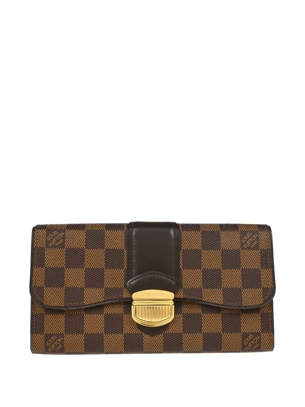 Louis Vuitton Pre-Owned 2011 ダミエ ポルトフォイユ システィナ財布 - ブラウン Louis Vuitton Pre-Owned 2011 ダミエ ポルトフォイユ システィナ財布 - ブラウン