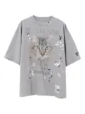 Maison MIHARA YASUHIRO cat-print embellished T-shirt - Grey