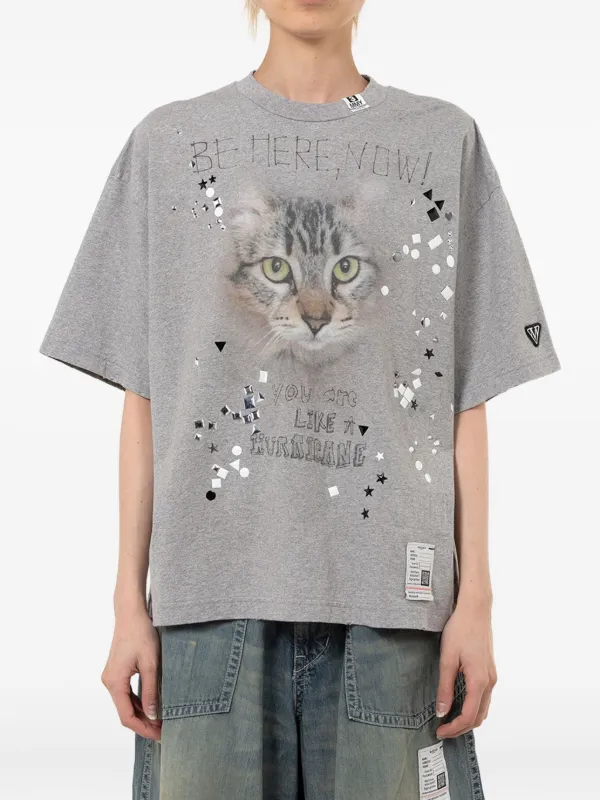 まちゃ Maison MIHARA YASUHIRO drop-shoulder acid-wash Shirt | Grey
