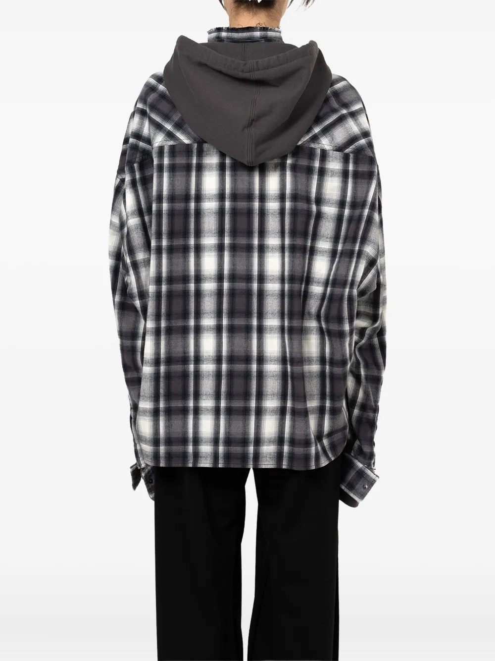 Maison MIHARA YASUHIRO Geruit blouse Zwart