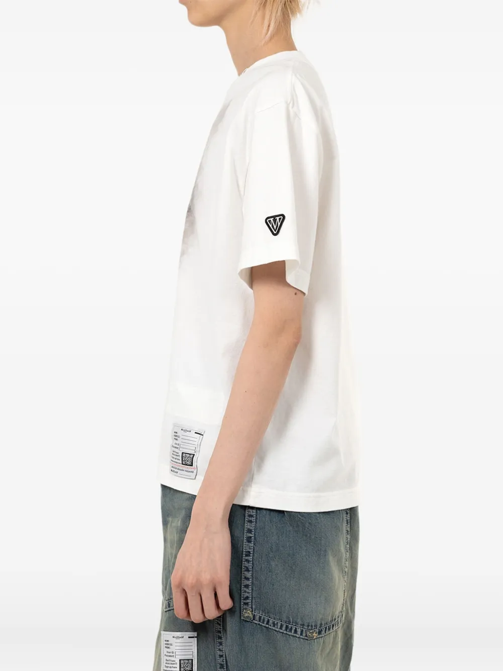 Maison MIHARA YASUHIRO T-shirt met kattenprint Wit