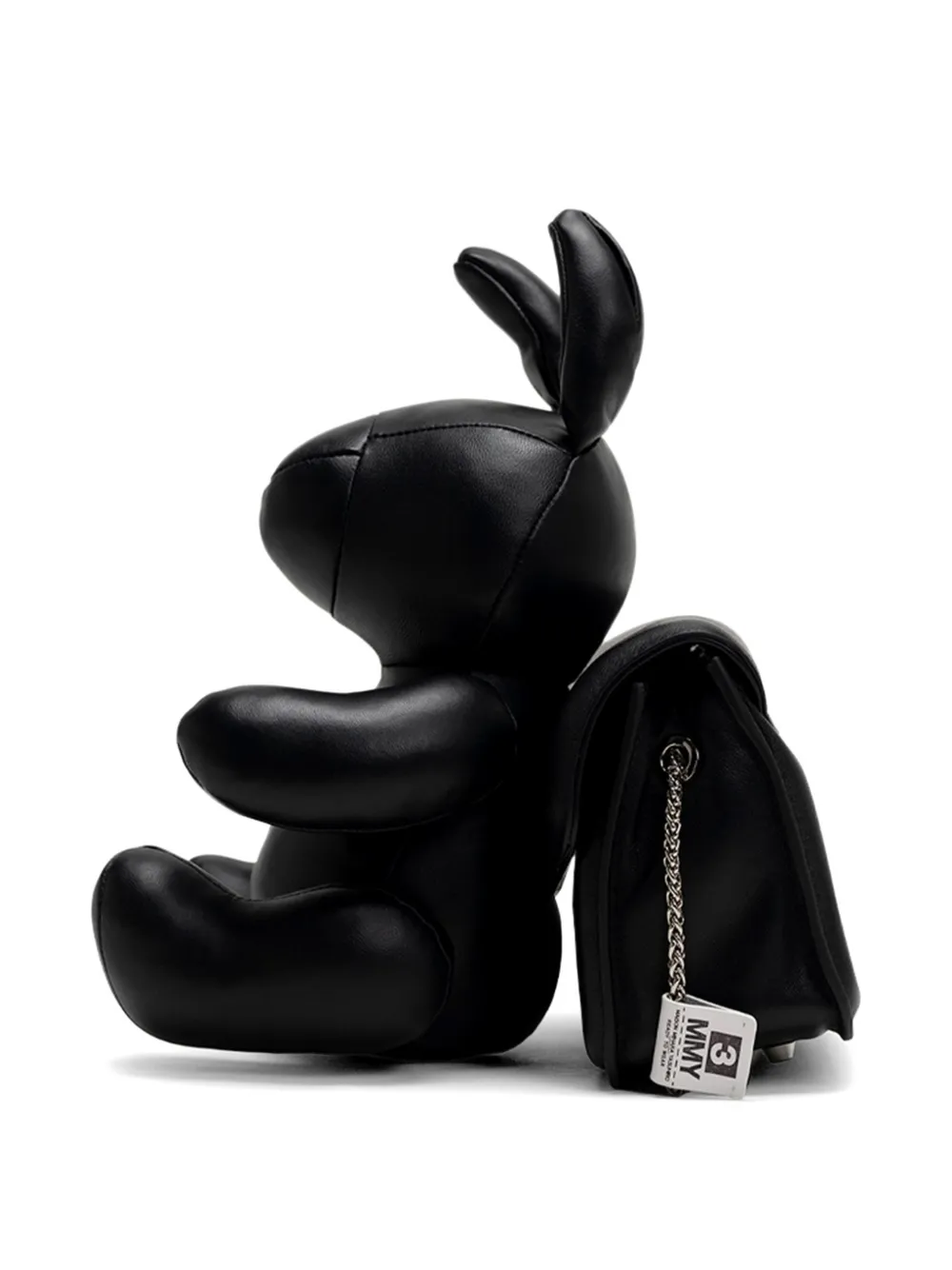 Maison MIHARA YASUHIRO Dolls Rabbit leren schoudertas Zwart
