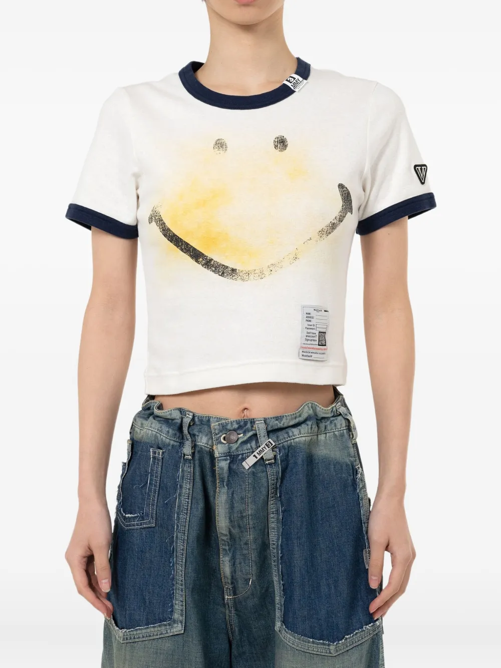 Maison MIHARA YASUHIRO smiley face-print T-shirt | T-Shirts & Jersey Shirts | Image 2