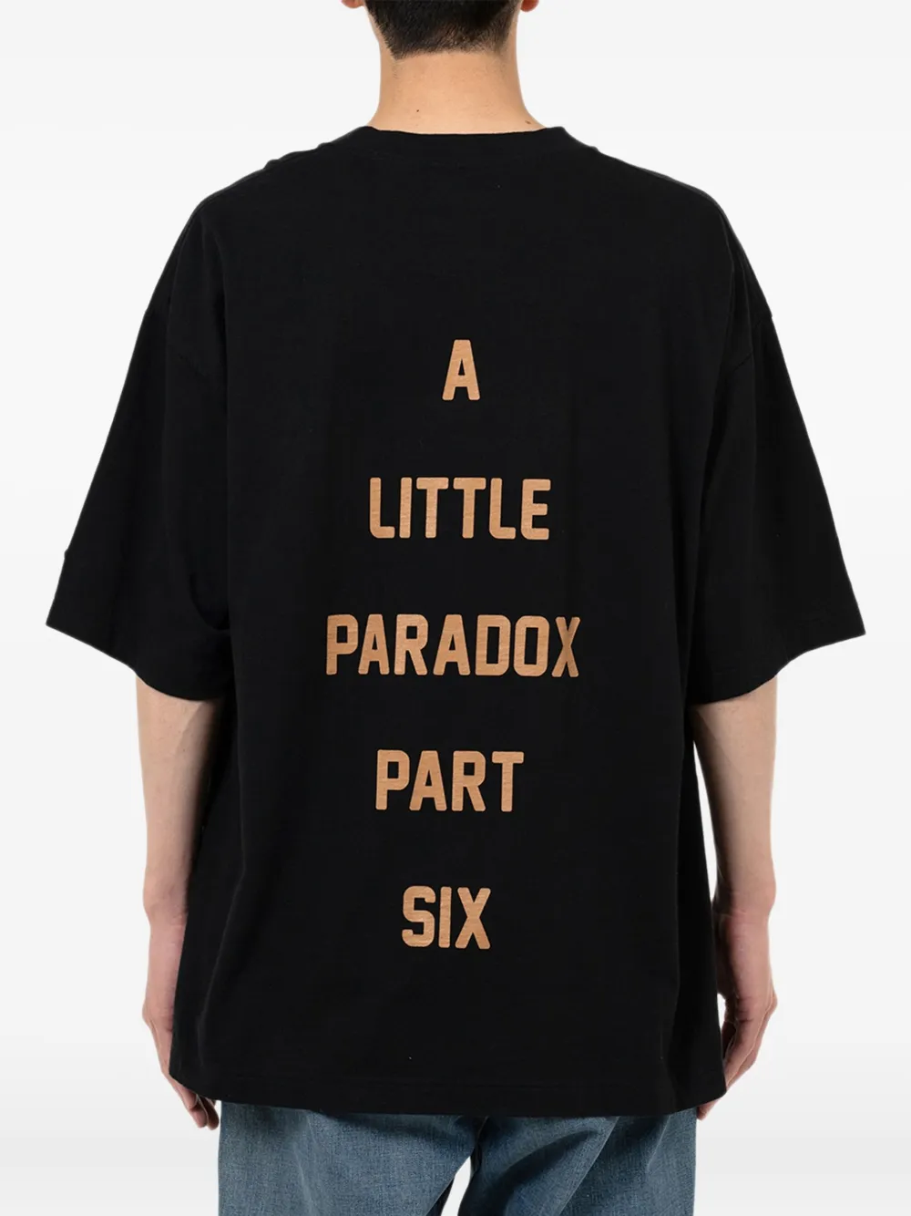Maison MIHARA YASUHIRO T-shirt met hondenprint Zwart