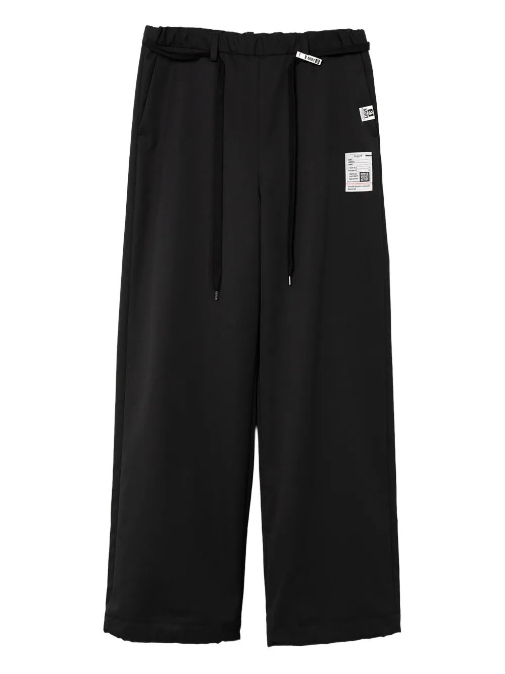 Miharayasuhiro Drawstring-fastening Trousers In Black