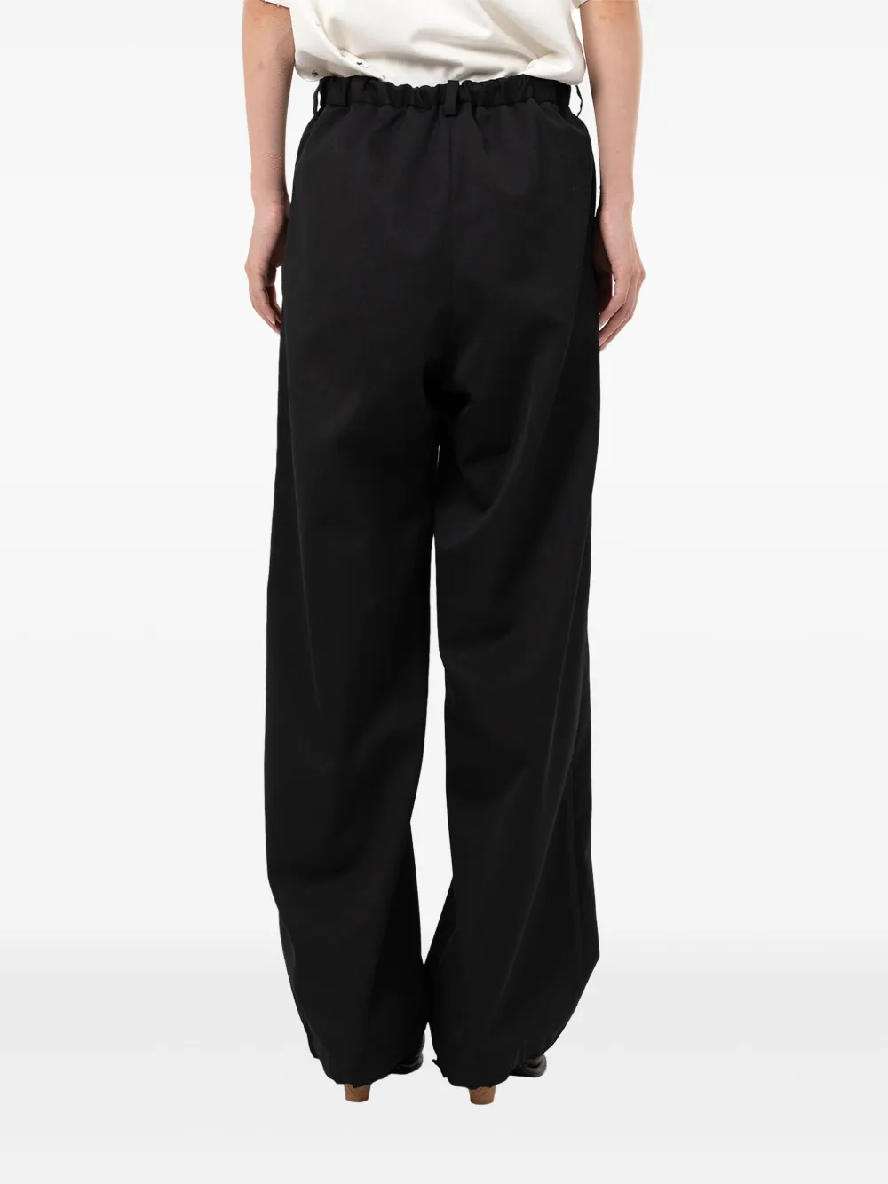 Miharayasuhiro Drawstring-fastening Trousers In Black