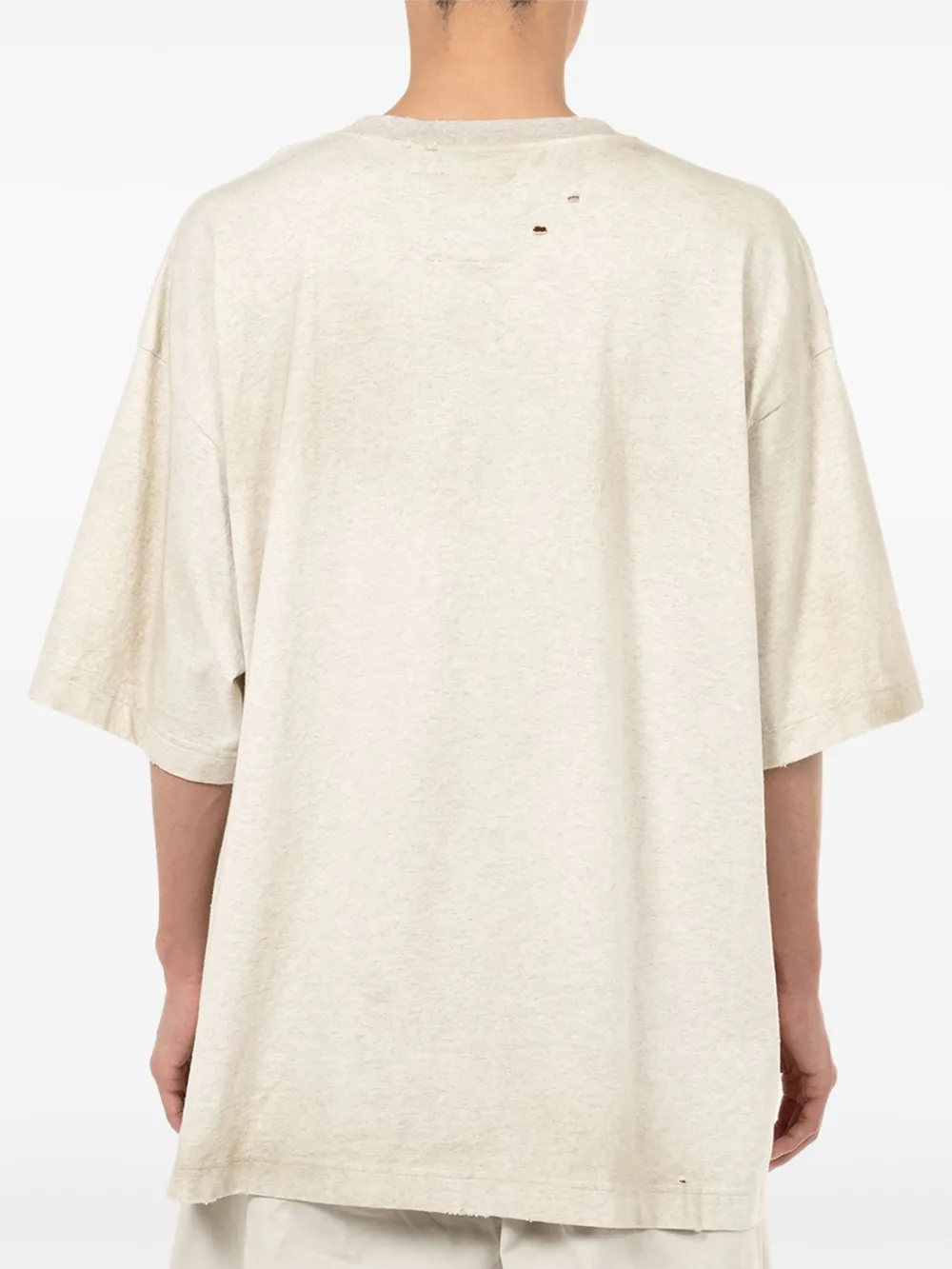 Maison MIHARA YASUHIRO Gerafeld T-shirt met kattenprint Grijs