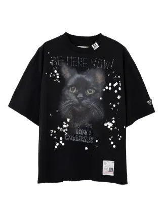 Maison MIHARA YASUHIRO キャット Tシャツ | ブラック | FARFETCH JP