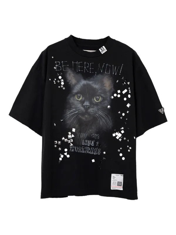 MAISON MIHARA YASUHIRO キャットTシャツ Maison MIHARA YASUHIRO キャット Tシャツ | ブラック | FARFETCH JP