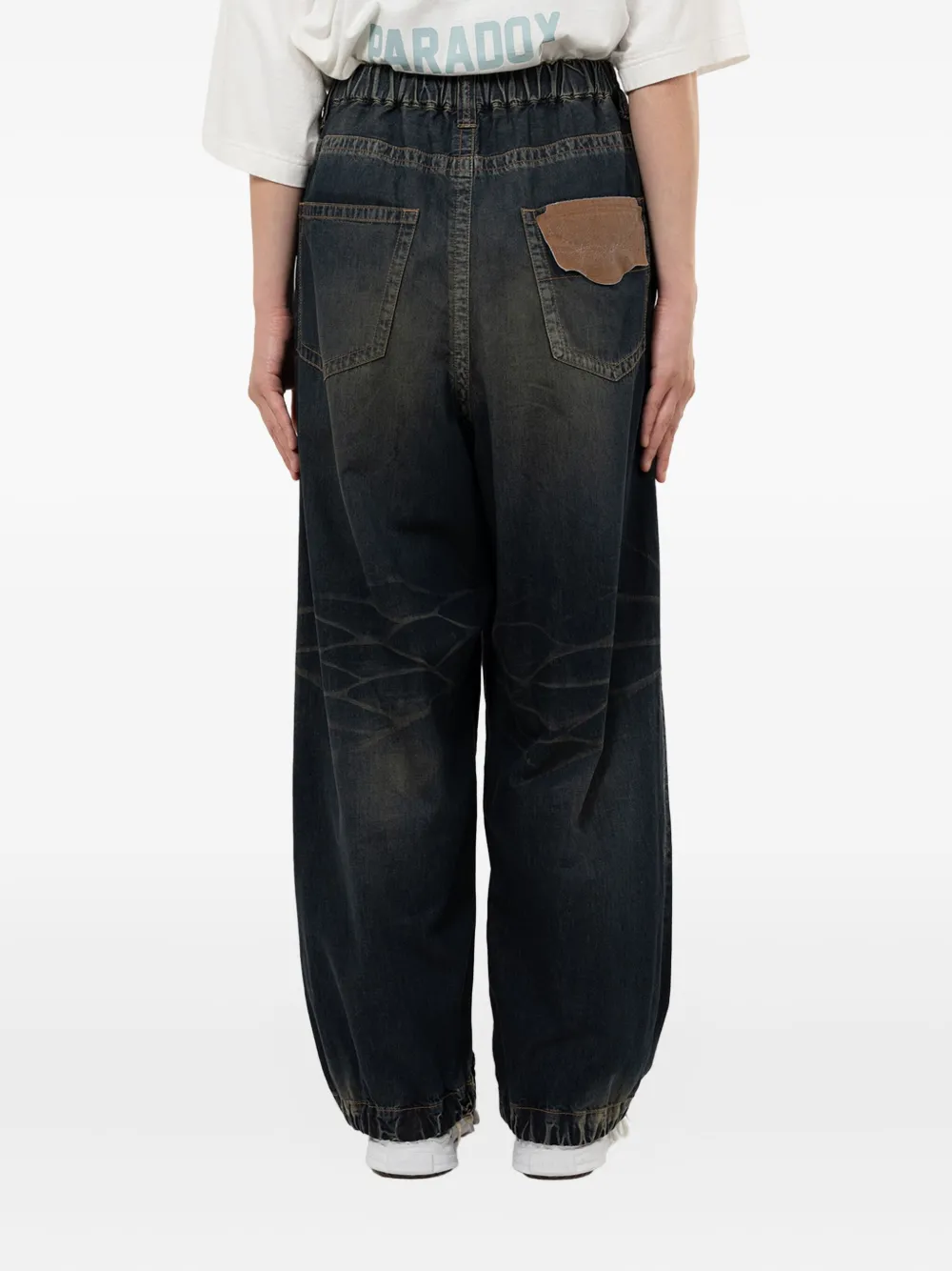 Maison MIHARA YASUHIRO Jeans met elastische taille Blauw