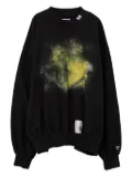 Maison MIHARA YASUHIRO smiley face-print sweatshirt - Black