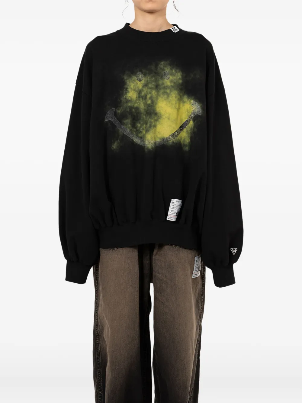 Maison MIHARA YASUHIRO smiley face-print sweatshirt | Sweaters | Image 2