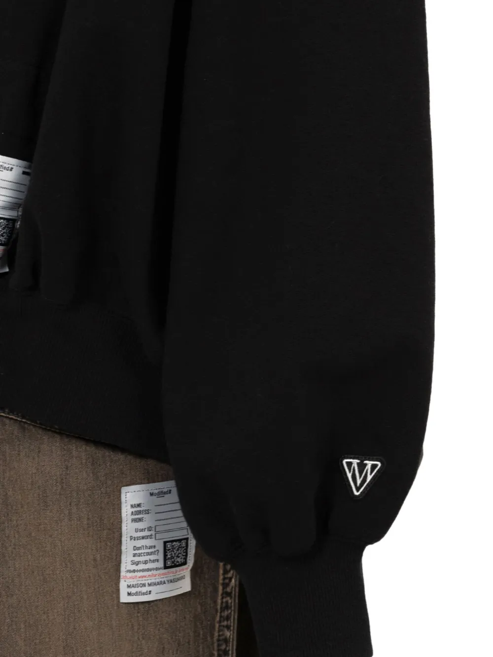 Maison MIHARA YASUHIRO Sweater met print Zwart