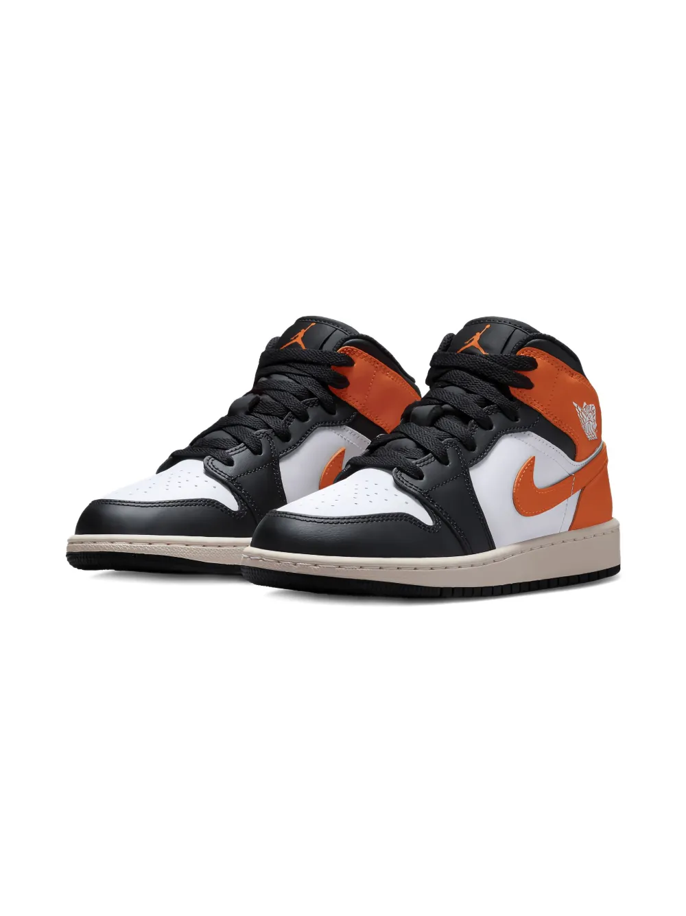 Jordan Kids tenis Air Jordan 1 Mid Starfish Black Toe | Zapatos para niña | Image 2