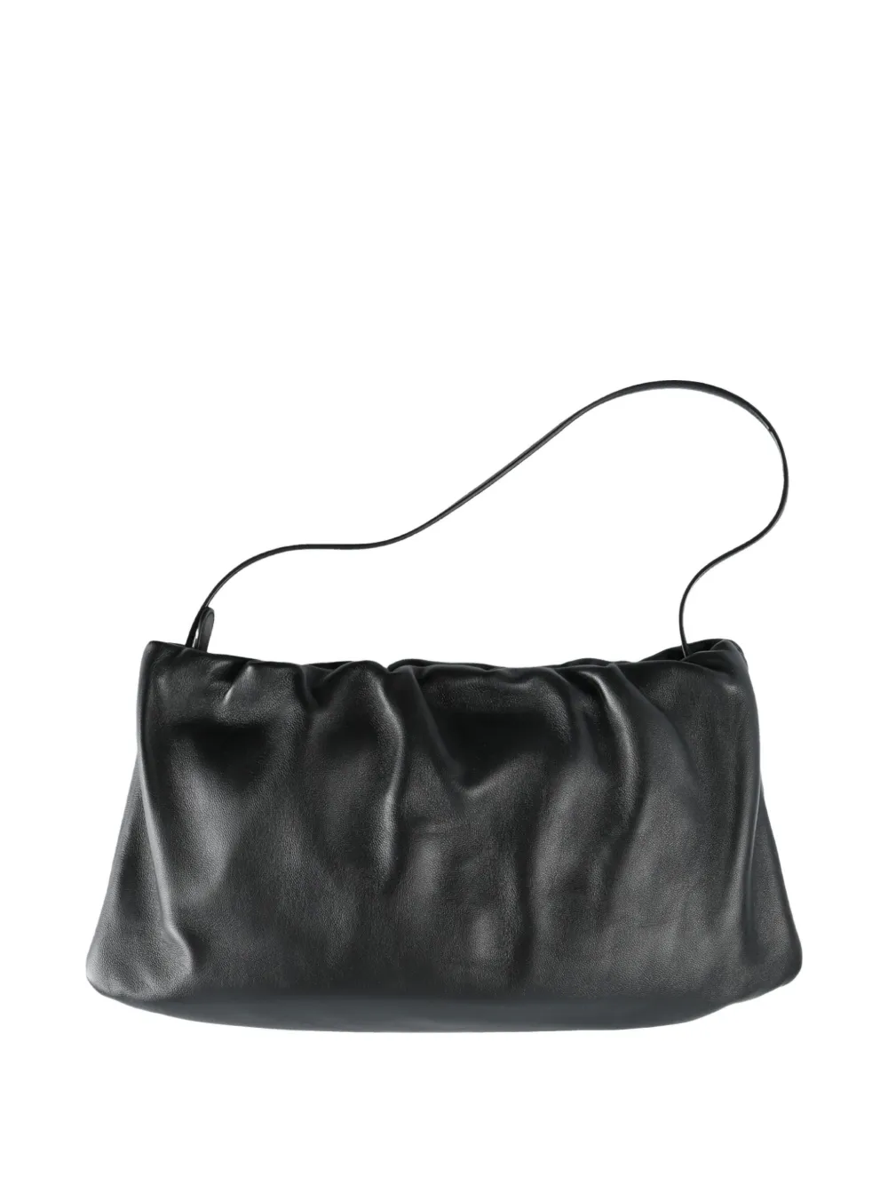 The Row leather shoulder bag Zwart