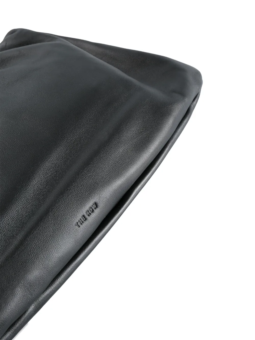 The Row leather shoulder bag Zwart