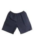 The Row elasticated-waist cotton shorts - Blue