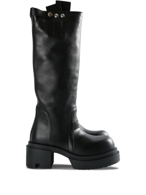 Rick Owens 75mm knee-high platform boots