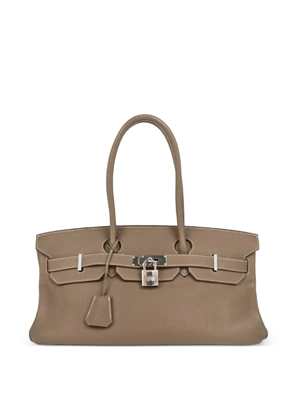 Hermès Pre-Owned 2010s クレマンス バーキン ハンドバッグ - ブラウン Hermès Pre-Owned 2010s クレマンス バーキン ハンドバッグ - ブラウン