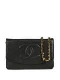 CHANEL Pre-Owned 2002 Timeless Chain On Wallet shoulder bag - Black