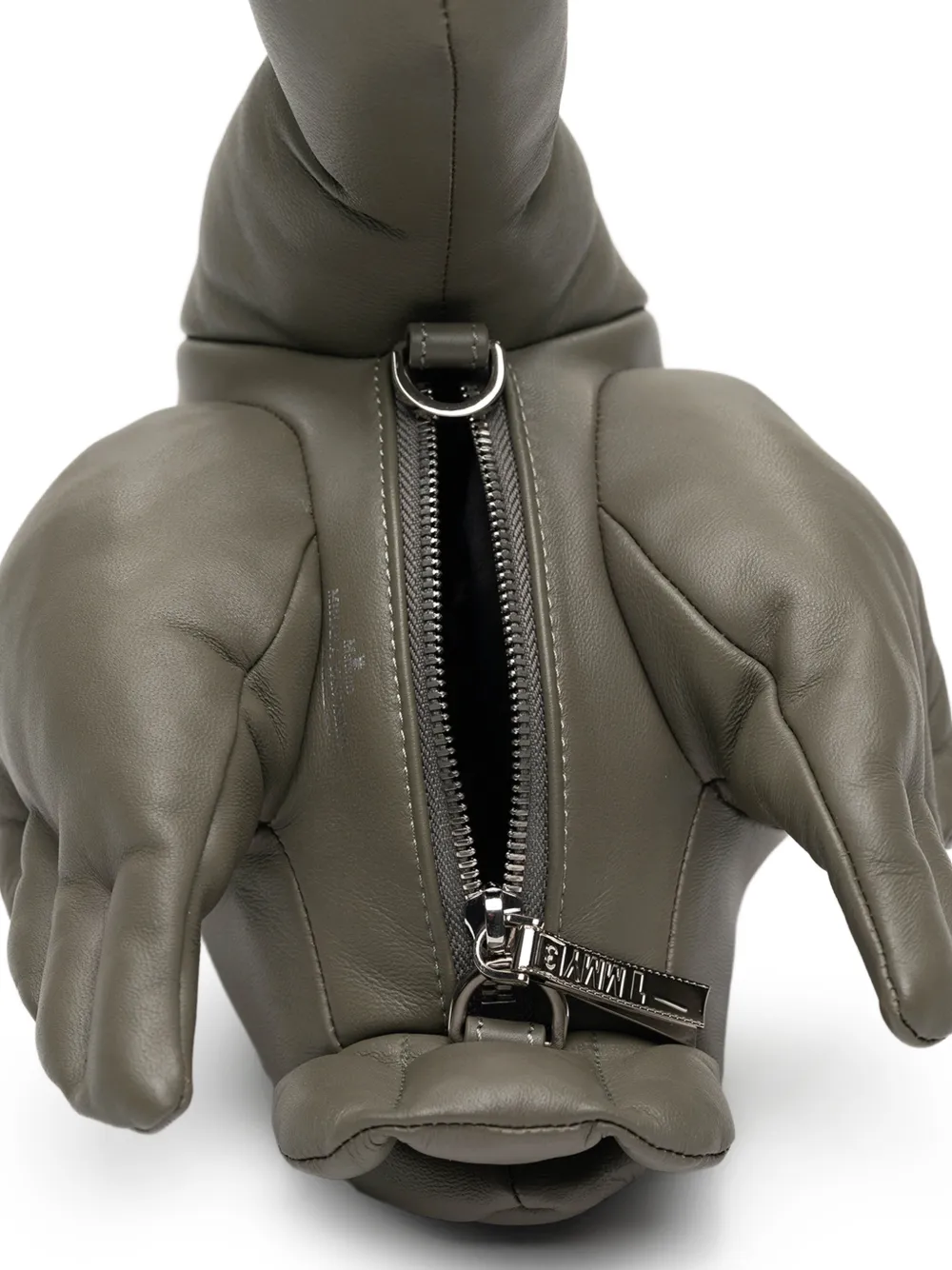 Maison MIHARA YASUHIRO Dolls Duck leren schoudertas Grijs