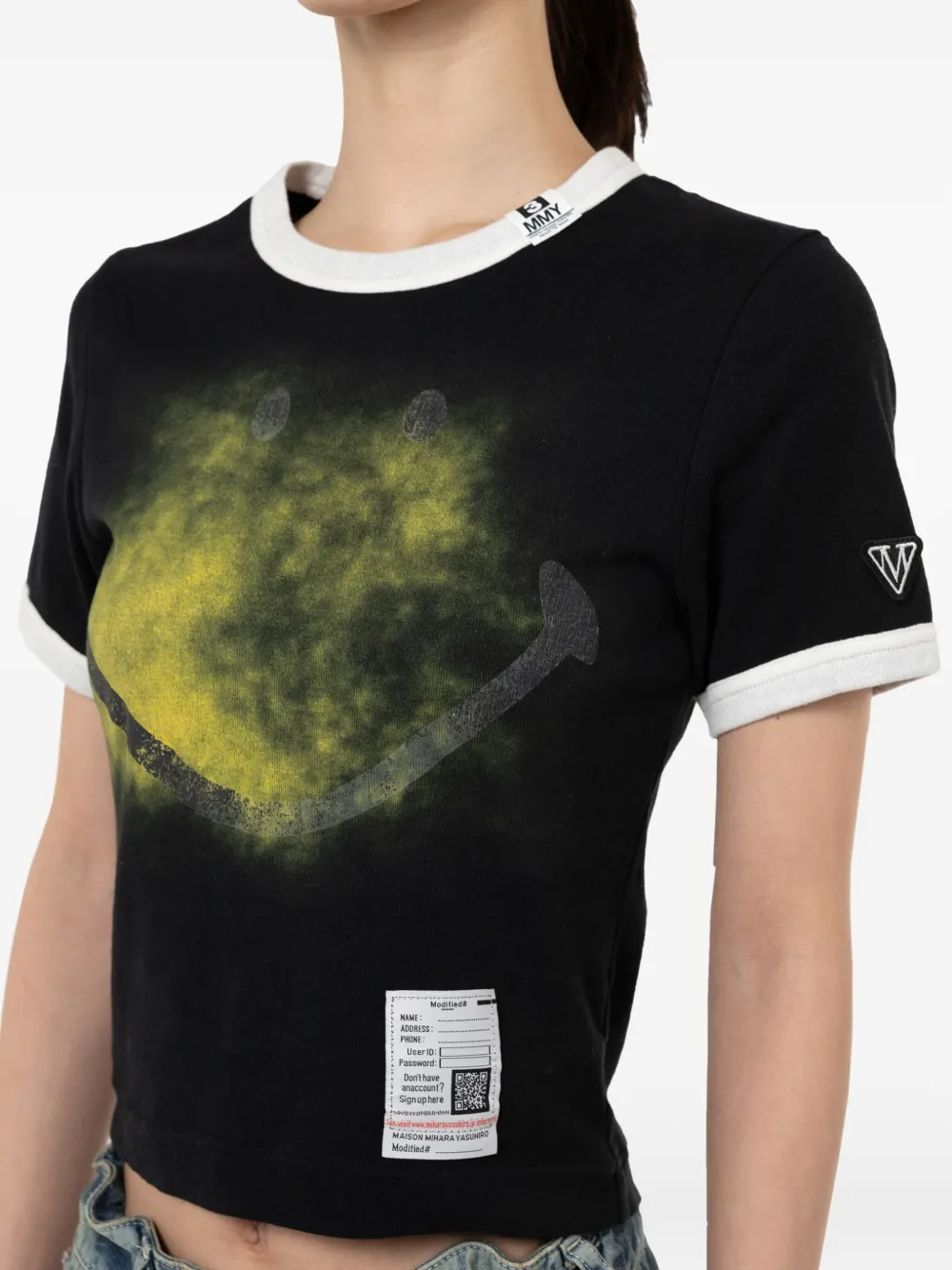 Maison MIHARA YASUHIRO T-shirt met print Zwart