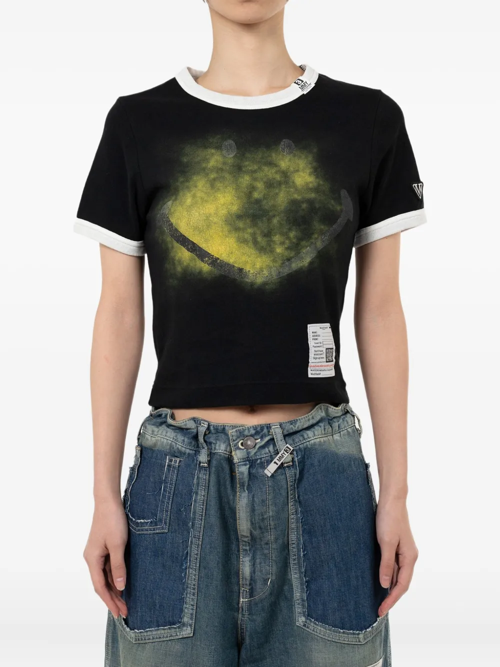 Maison MIHARA YASUHIRO smiley face-print T-shirt | T-Shirts & Jersey Shirts | Image 2