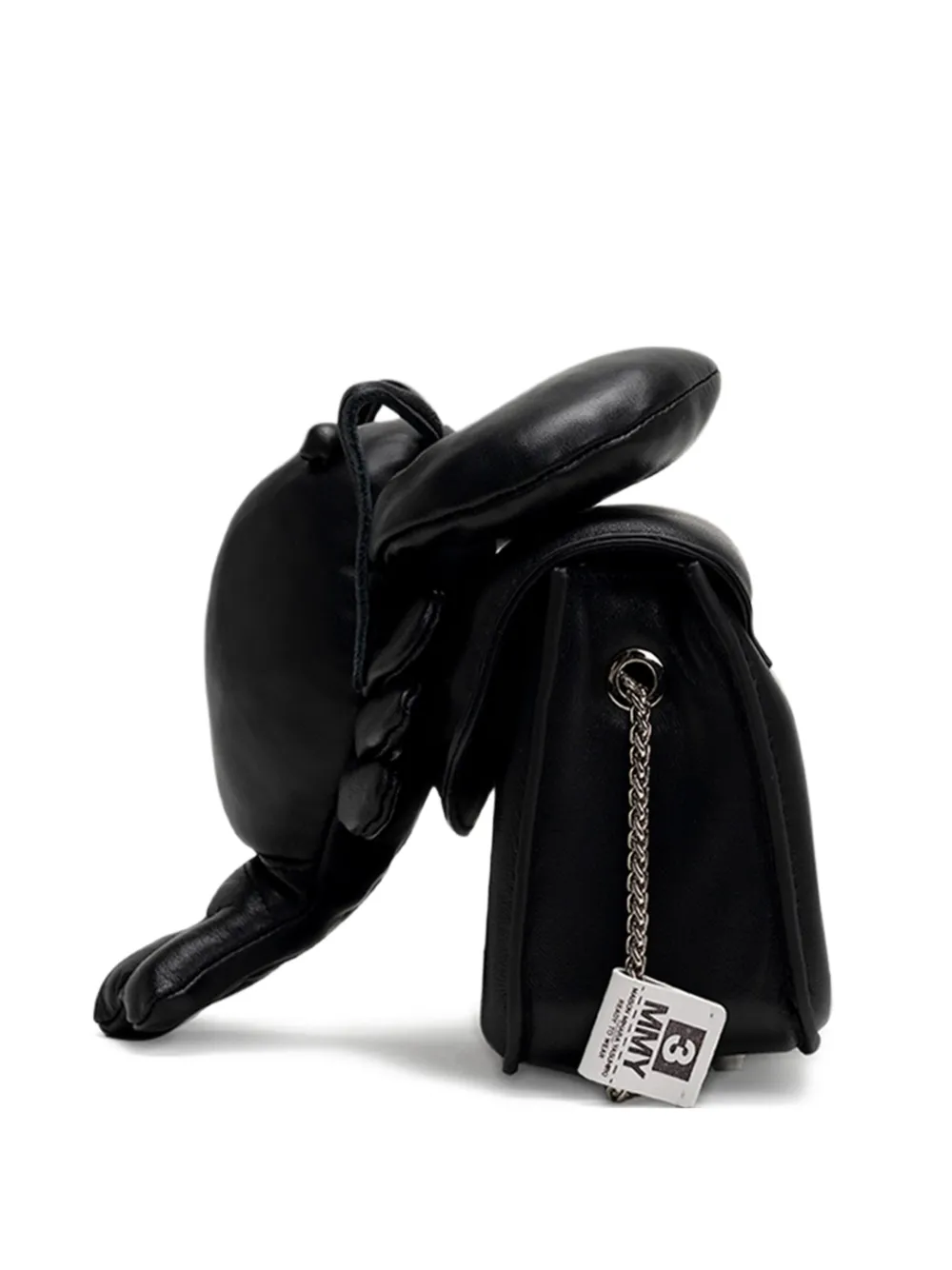 Maison MIHARA YASUHIRO Dolls Lobster leren schoudertas Zwart