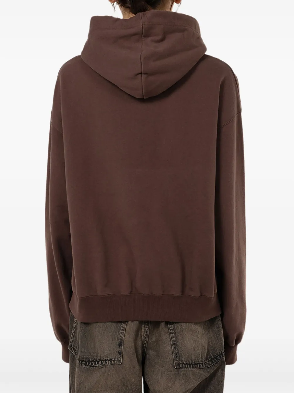 Maison MIHARA YASUHIRO Hoodie met Happy Face-print Bruin
