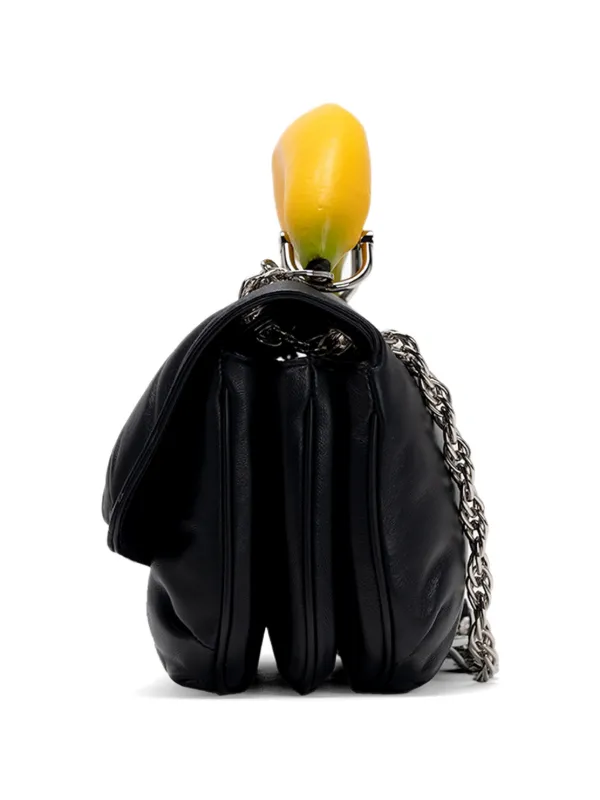Maison MIHARA YASUHIRO banana-handle Padded Leather Shoulder Bag
