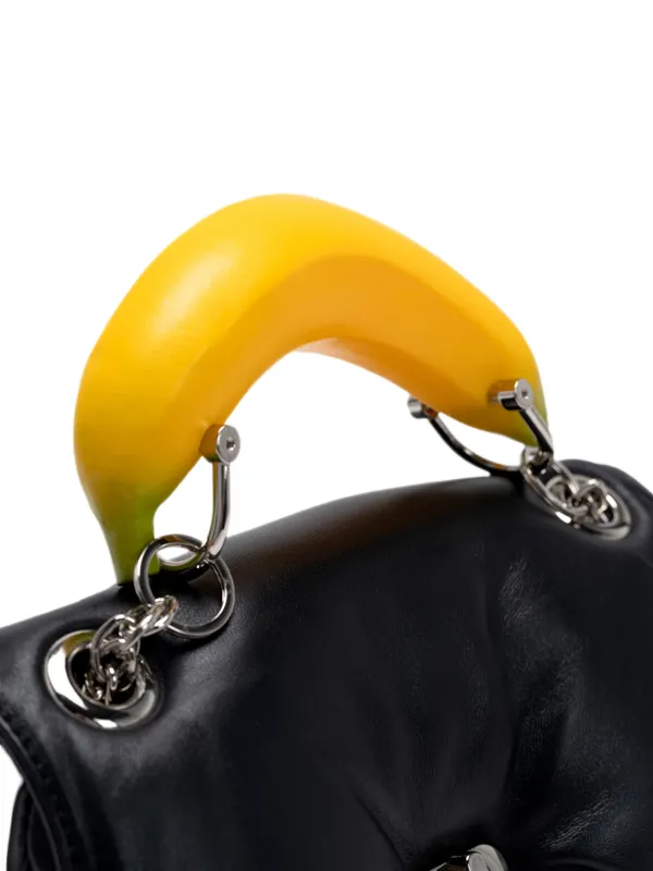 Maison MIHARA YASUHIRO banana-handle Padded Leather Shoulder Bag