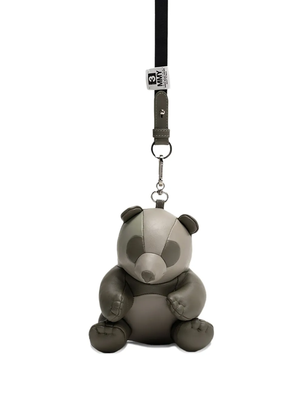 Miharayasuhiro Mini Dolls Panda Shoulder Bag In Gray