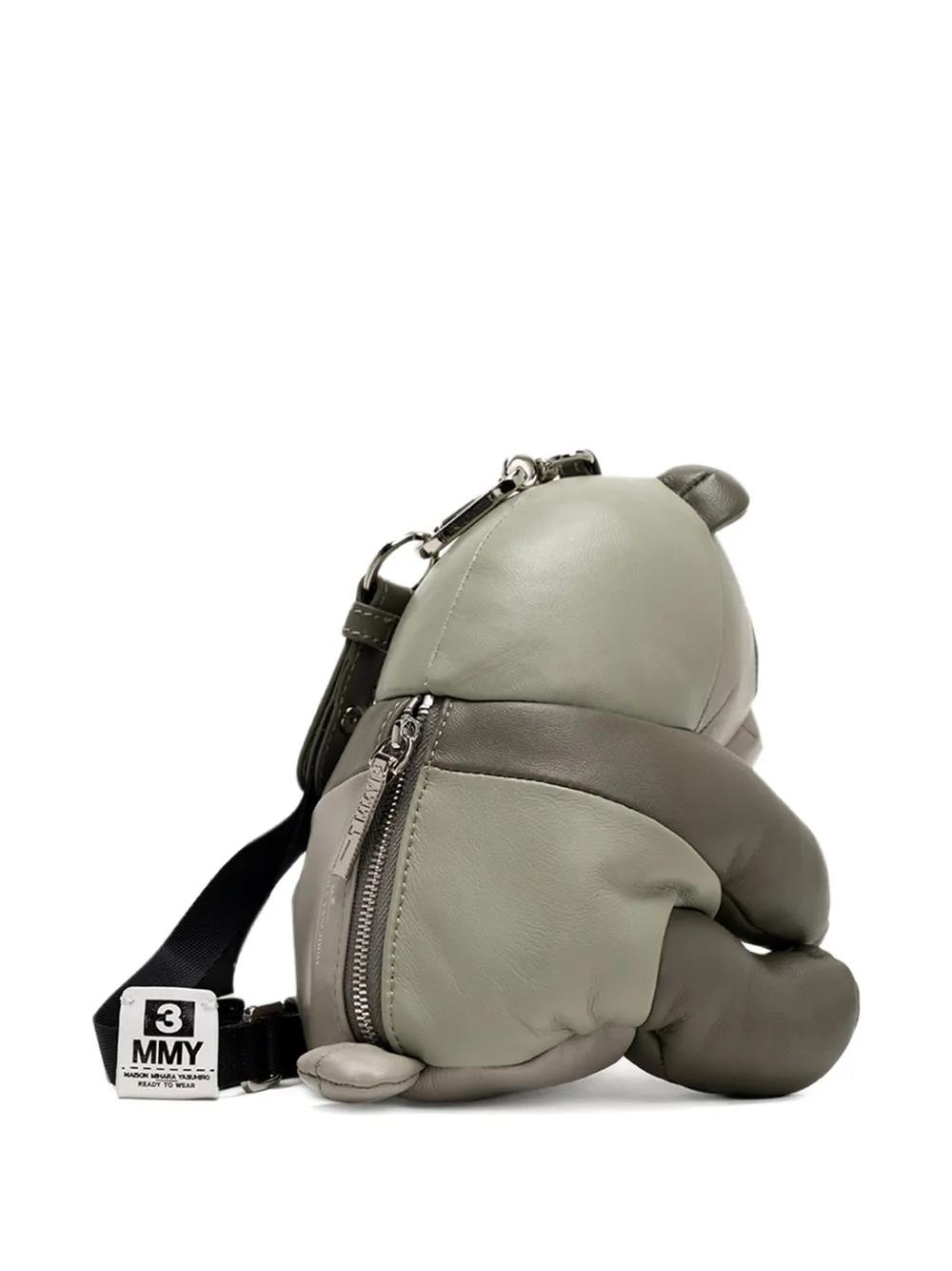 Miharayasuhiro Mini Dolls Panda Shoulder Bag In Gray