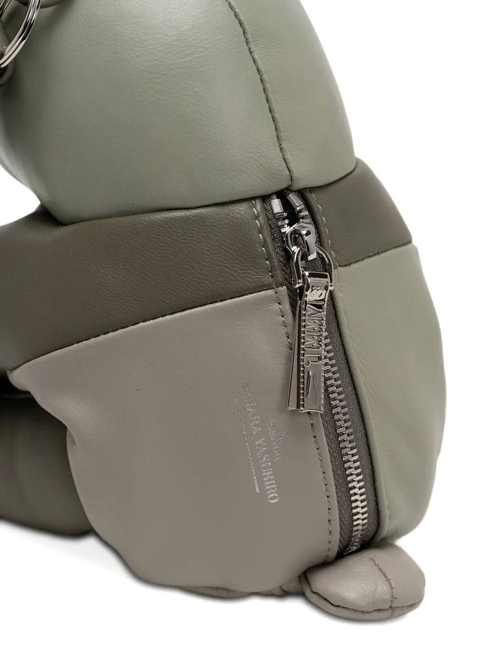 Miharayasuhiro Mini Dolls Panda Shoulder Bag In Gray