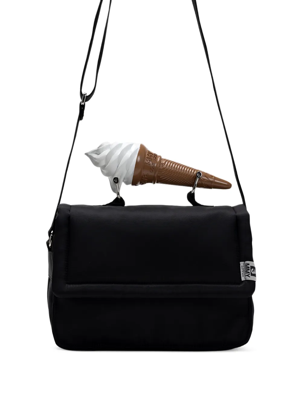 Maison MIHARA YASUHIRO Ice Cream schoudertas met handgreep Zwart