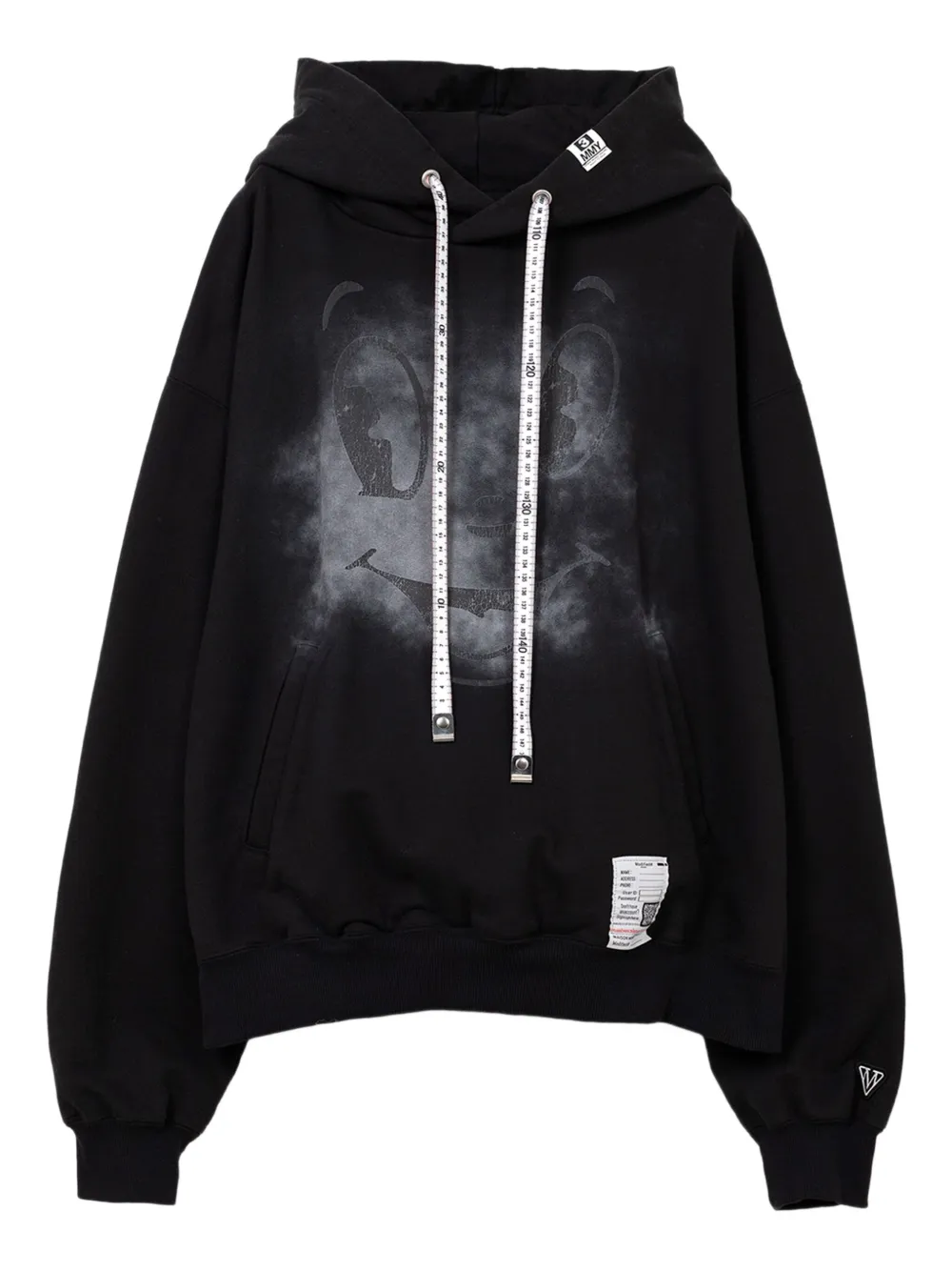 Maison MIHARA YASUHIRO Happy Face-print hoodie | Black | Image 1