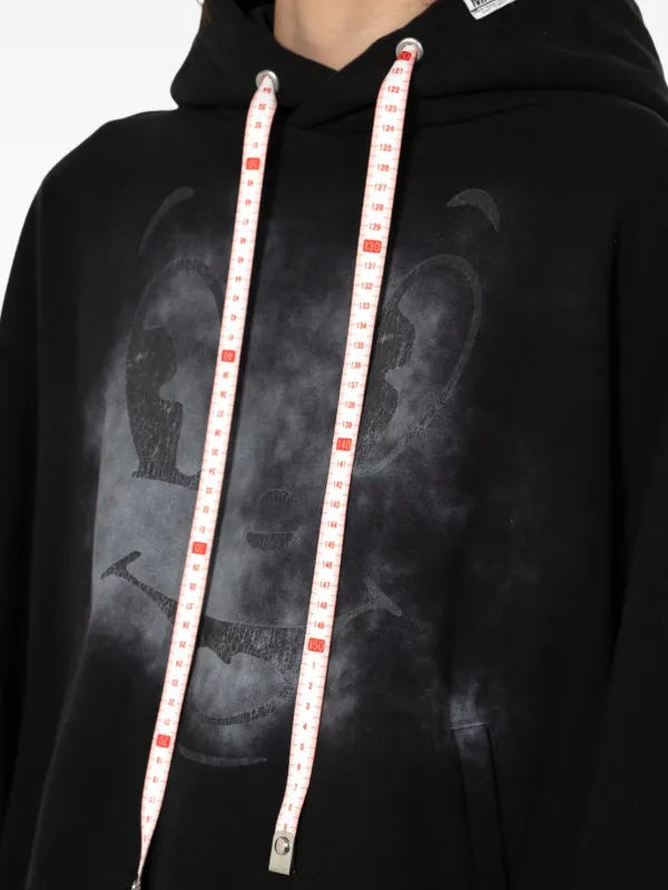 Maison MIHARA YASUHIRO Happy Face-print Hoodie | Black | FARFETCH UK